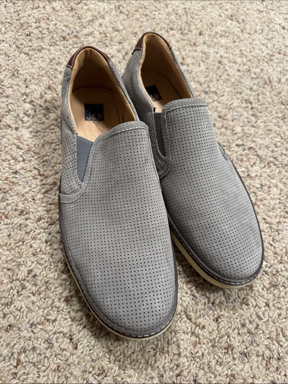 Johnston and Murphy Gray Shoes